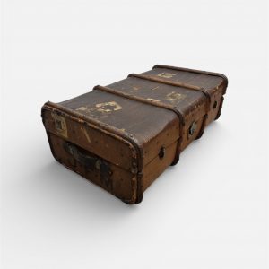 Antique Travel Trunk / Storage Chest / c1920 / FREE DELIVERY - Image 1