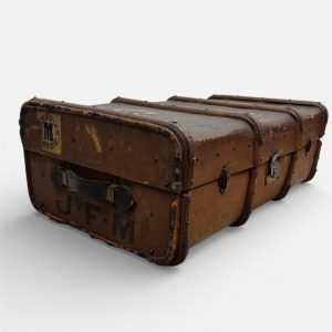 Antique Travel Trunk / Storage Chest / c1920 / FREE DELIVERY - Image 6