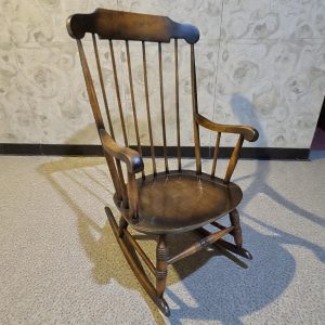 Vintage Windsor Style Wooden Rocking Chair / c1960 / FREE DELIVERY