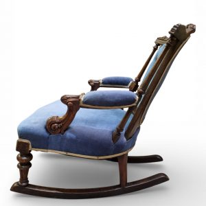 Antique Victorian Style Upholstered Rocking Chair / c1880 / FREE DELIVERY - Image 3