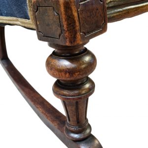 Antique Victorian Style Upholstered Rocking Chair / c1880 / FREE DELIVERY - Image 13
