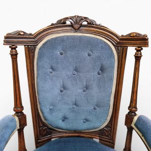 Antique Victorian Style Upholstered Rocking Chair / c1880 / FREE DELIVERY - Image 10