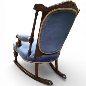 Antique Victorian Style Upholstered Rocking Chair / c1880 / FREE DELIVERY - Image 5