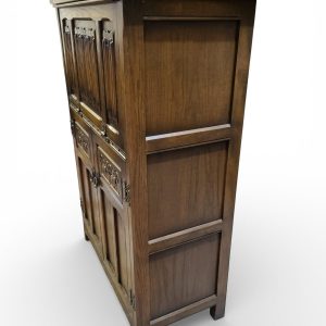 Vintage Old Charm Drinks Cabinet / Light Oak / c1970 / FREE DELIVERY - Image 8