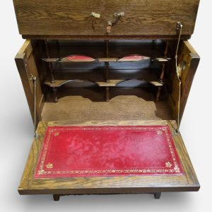 Vintage Old Charm Drinks Cabinet / Light Oak / c1970 / FREE DELIVERY - Image 5