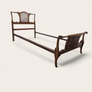 Antique Edwardian Style Cane Single Bed / c1920 / FREE DELIVERY - Image 1