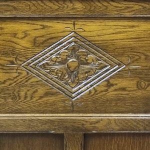 Vintage Jaycee Furniture Oak Corner Display Cabinet / Glazed Door / c.1970s / Mid-Century Traditional / FREE DELIVERY - Image 4