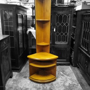 Vintage Teak Corner Cabinet / Corner Display Unit / c1970 / FREE DELIVERY - Image 7