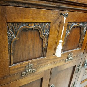 Vintage Old Charm Wood Bros Oak Dresser / Drinks Cabinet / Tudor Brown / c1960 / FREE DELIVERY - Image 17