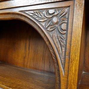 Vintage Old Charm Wood Bros Oak Dresser / Drinks Cabinet / Tudor Brown / c1960 / FREE DELIVERY - Image 12