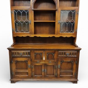 Vintage Old Charm Wood Bros Oak Dresser / Drinks Cabinet / Tudor Brown / c1960 / FREE DELIVERY - Image 11
