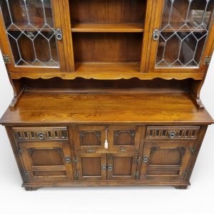 Vintage Old Charm Wood Bros Oak Dresser / Drinks Cabinet / Tudor Brown / c1960 / FREE DELIVERY - Image 10