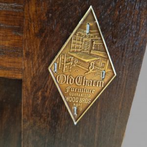 Vintage Old Charm Wood Bros Lancaster Sideboard / Drinks Cabinet / Tudor Brown Oak / 1960 / FREE DELIVERY - Image 11