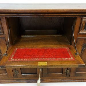 Vintage Old Charm Wood Bros Lancaster Sideboard / Drinks Cabinet / Tudor Brown Oak / 1960 / FREE DELIVERY - Image 9