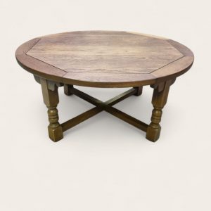 Vintage Old Charm Wood Brothers Large Coffee Table / Light Oak / c.1970s / FREE DELIVERY - Image 10