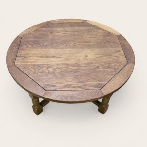 Vintage Old Charm Wood Brothers Large Coffee Table / Light Oak / c.1970s / FREE DELIVERY - Image 5