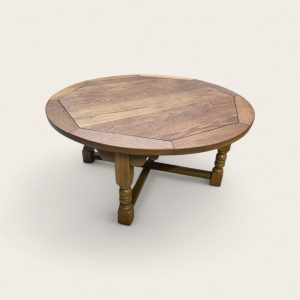 Vintage Old Charm Wood Brothers Large Coffee Table / Light Oak / c.1970s / FREE DELIVERY - Image 1