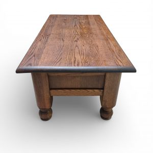 Vintage Solid Oak Coffee Table / Double Drawers / c1970 / FREE DELIVERY - Image 8