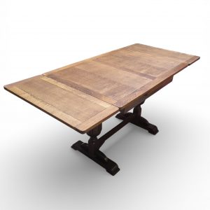 Vintage Extending Oak Dining Table / c1960 / FREE DELIVERY - Image 1