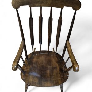 Vintage Windsor Style Wooden Rocking Chair / Armchair / c.1970 / FREE DELIVERY - Image 10