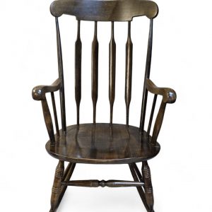 Vintage Windsor Style Wooden Rocking Chair / Armchair / c.1970 / FREE DELIVERY - Image 9