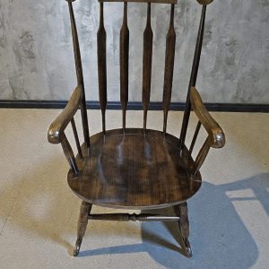 Vintage Windsor Style Wooden Rocking Chair / Armchair / c.1970 / FREE DELIVERY - Image 8