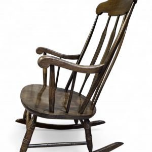 Vintage Windsor Style Wooden Rocking Chair / Armchair / c.1970 / FREE DELIVERY - Image 4