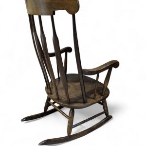 Vintage Windsor Style Wooden Rocking Chair / Armchair / c.1970 / FREE DELIVERY - Image 3