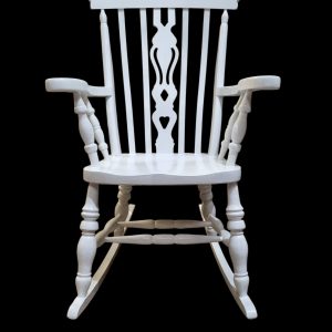 Vintage Windsor Style Rocking Chair / Painted Finish / c.1970 / FREE DELIVERY - Image 10