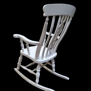 Vintage Windsor Style Rocking Chair / Painted Finish / c.1970 / FREE DELIVERY - Image 8