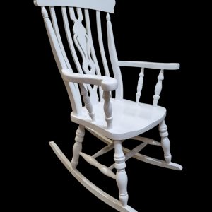 Vintage Windsor Style Rocking Chair / Painted Finish / c.1970 / FREE DELIVERY - Image 1