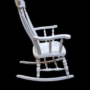Vintage Windsor Style Rocking Chair / Painted Finish / c.1970 / FREE DELIVERY - Image 7