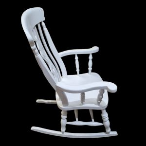Vintage Windsor Style Rocking Chair / Painted Finish / c.1970 / FREE DELIVERY - Image 3