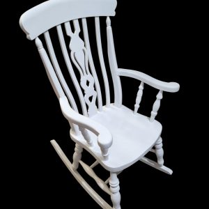 Vintage Windsor Style Rocking Chair / Painted Finish / c.1970 / FREE DELIVERY - Image 2