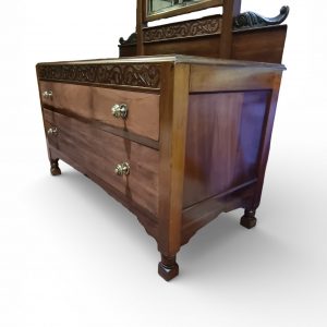 Vintage Dressing Chest with Mirror / c1950 / FREE DELIVERY - Image 4