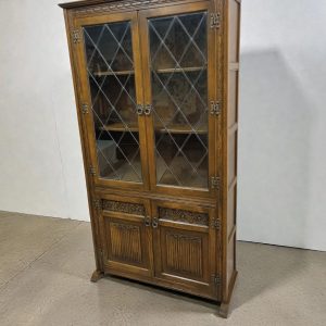Vintage Old Charm Wood Bros Glazed Bookcase / c1960 / FREE DELIVERY - Image 7