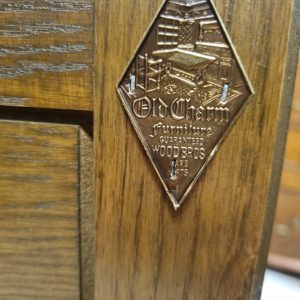 Vintage Old Charm Wood Bros Glazed Bookcase / c1960 / FREE DELIVERY - Image 4