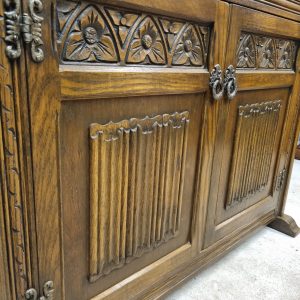 Vintage Old Charm Wood Bros Glazed Bookcase / c1960 / FREE DELIVERY - Image 2