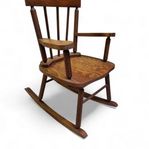 Vintage Children’s Wooden Rocking Chair / Solid Wood / Traditional Nursery Chair / c1970