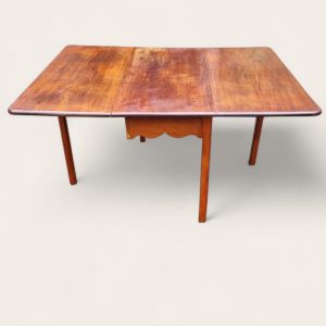 Antique Edwardian Mahogany Drop Leaf Dining Table / Solid Wood / c.1910 - Image 9