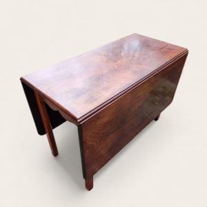 Antique Edwardian Mahogany Drop Leaf Dining Table / Solid Wood / c.1910 - Image 5