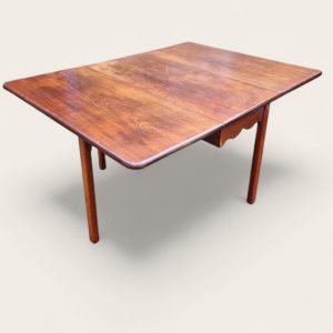 Antique Edwardian Mahogany Drop Leaf Dining Table / Solid Wood / c.1910 - Image 3