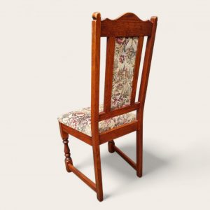 Vintage Old Charm Wood Bros Oak Dining Chairs / Set of 4 / c.1970s - Image 11