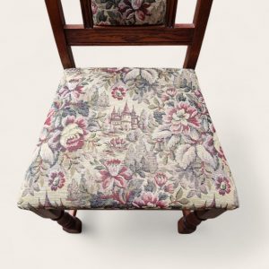 Vintage Old Charm Wood Bros Oak Dining Chairs / Set of 4 / c.1970s - Image 10