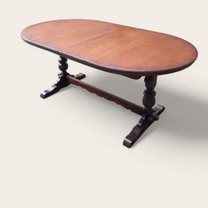 Vintage Old Charm Wood Bros Large Oak Extending Dining Table / Seats 6–8 / c.1970s / FREE DELIVERY - Image 6