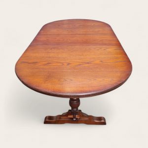 Vintage Old Charm Wood Bros Large Oak Extending Dining Table / Seats 6–8 / c.1970s / FREE DELIVERY - Image 2