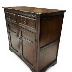 Vintage Priory Oak Sideboard Cabinet / Solid Wood / c.1960 - Image 3