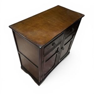 Vintage Priory Oak Sideboard Cabinet / Solid Wood / c.1960 - Image 8