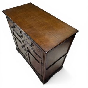 Vintage Priory Oak Sideboard Cabinet / Solid Wood / c.1960 - Image 7