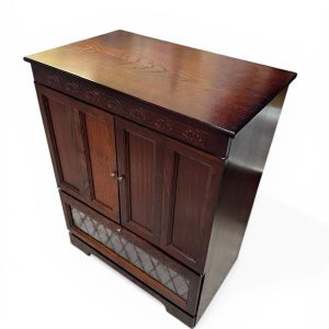 Vintage TV Cabinet / Solid Wood / c.1970 - Image 6